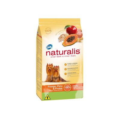 NATURALIS ADULTO RAZAS PEQUE&Ntilde;AS FRANGO & PERU FRUTA